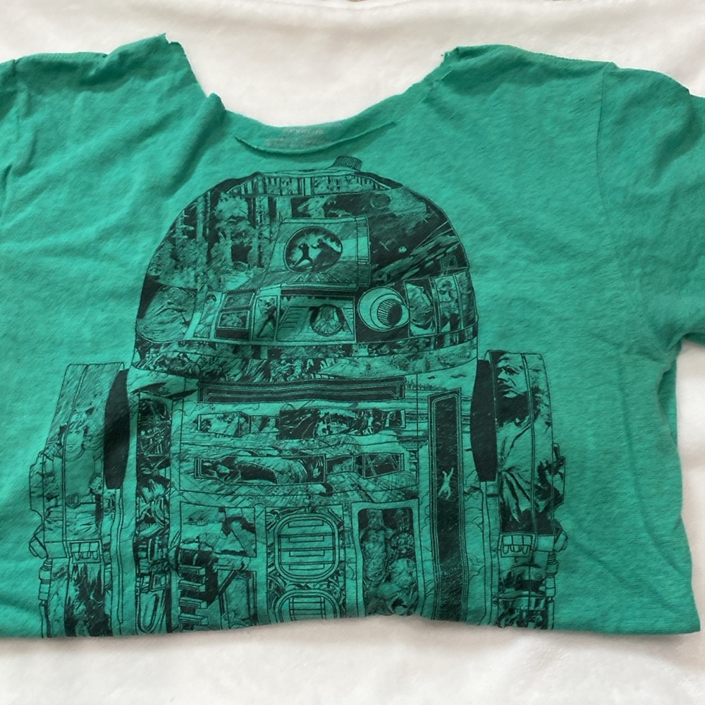 Vintage Green Graphic Short Sleeve T-Shirt - Picture 4 of 4